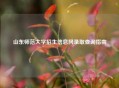 山东师范大学招生信息网录取查询指南