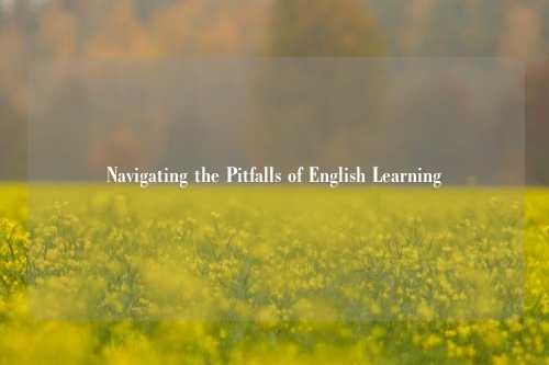 Navigating the Pitfalls of English Learning